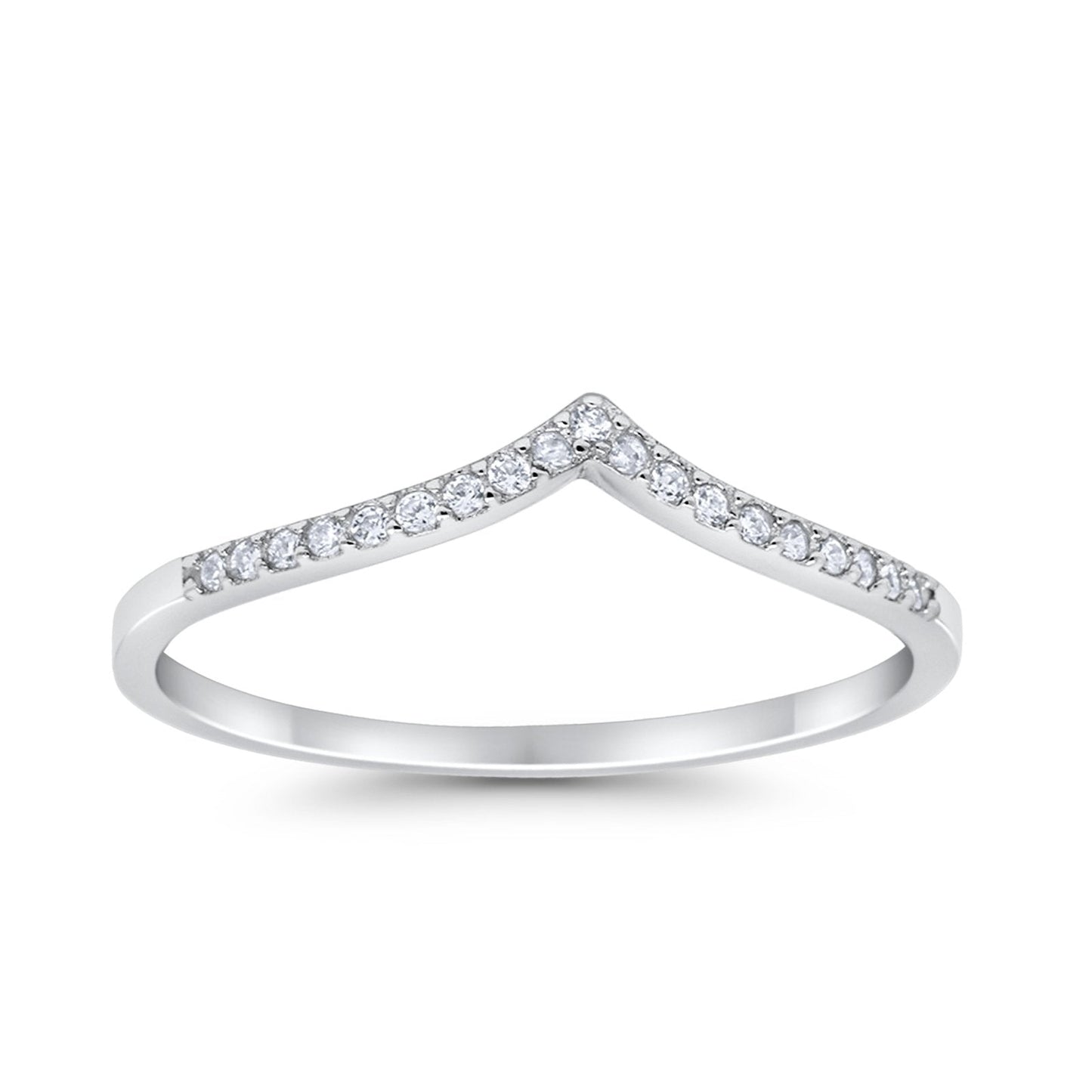 Eternity Simulated Cubic Zirconia Wedding Band Ring