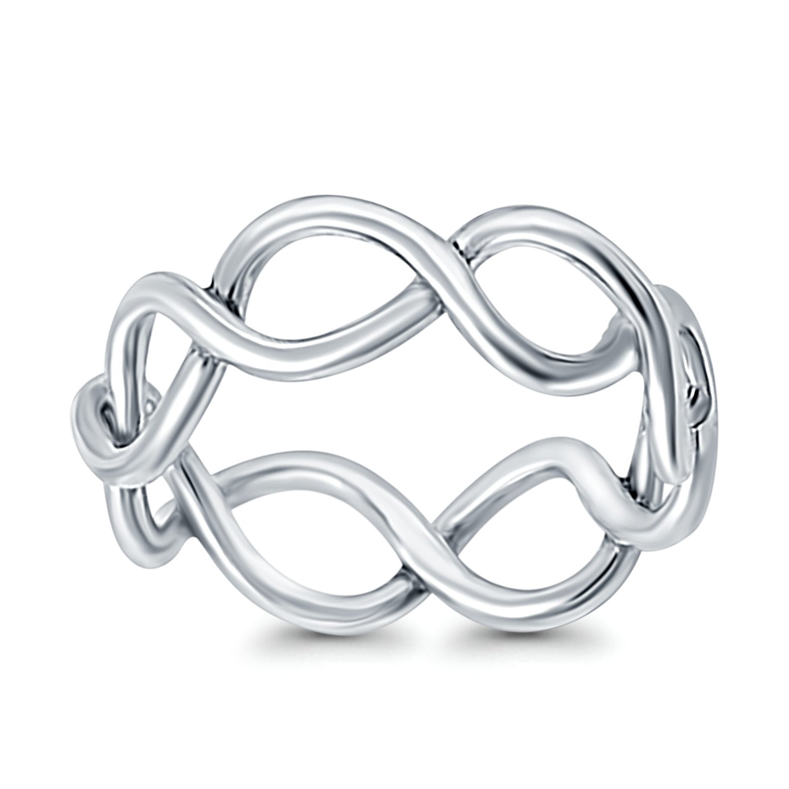  Infinity Braided Crossover Ring