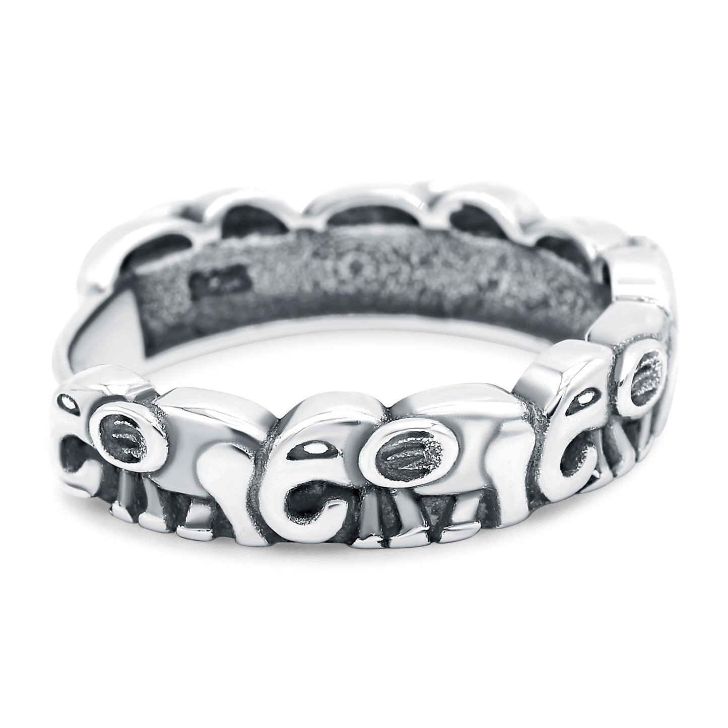 Elephants Ring Oxidized Band (5mm)