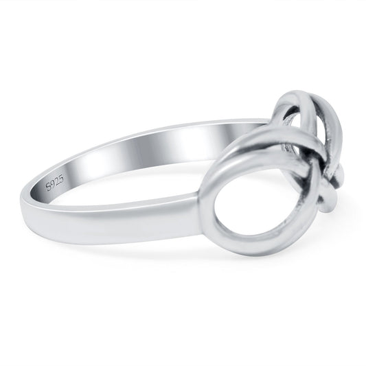 Infinity Band Oxidized Ring  (8mm)