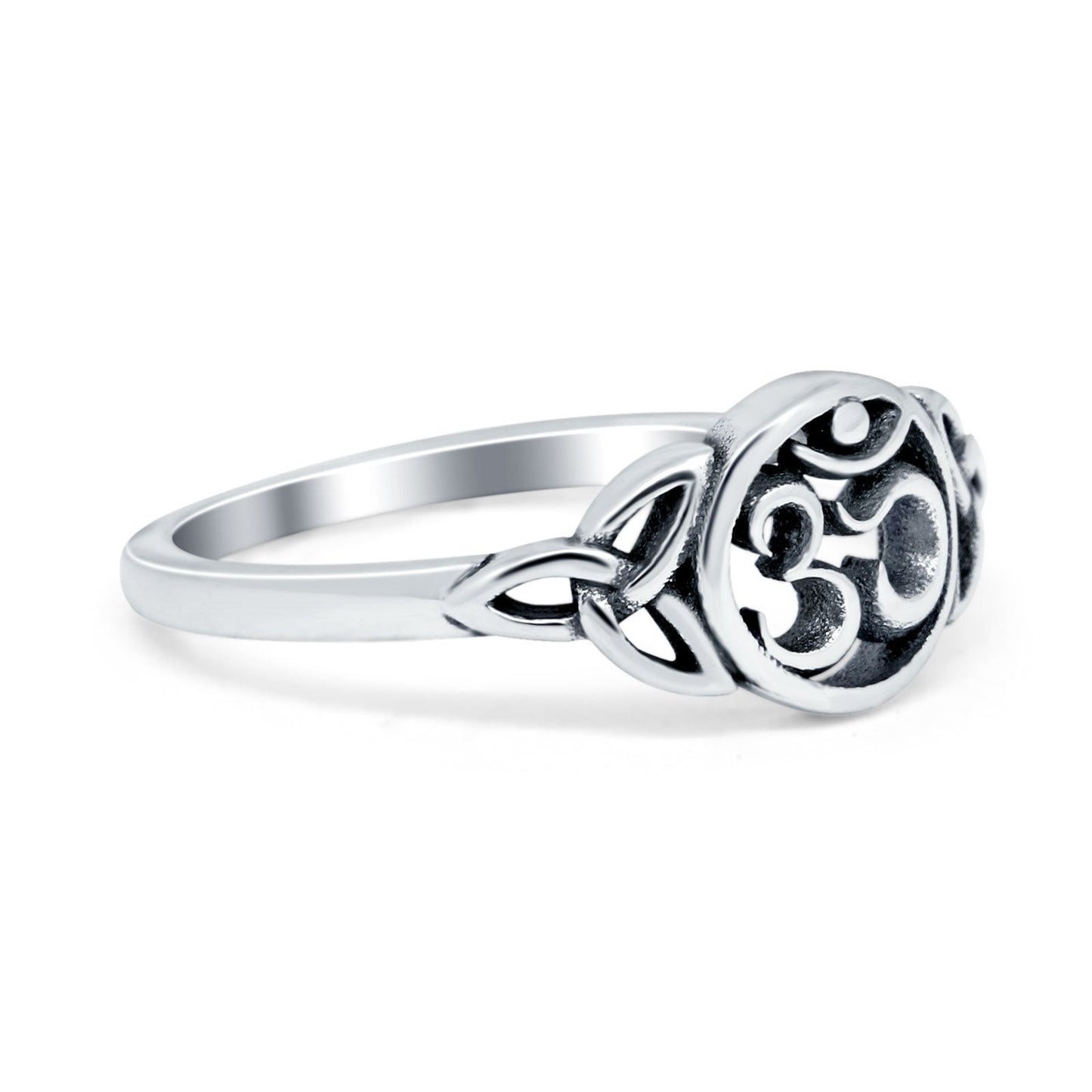 OM Ring 925 Sterling Silver