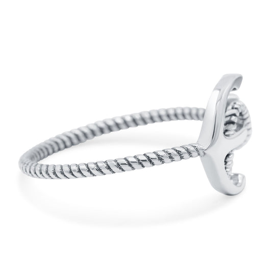 Anchor Ring Oxidized Band (10mm)