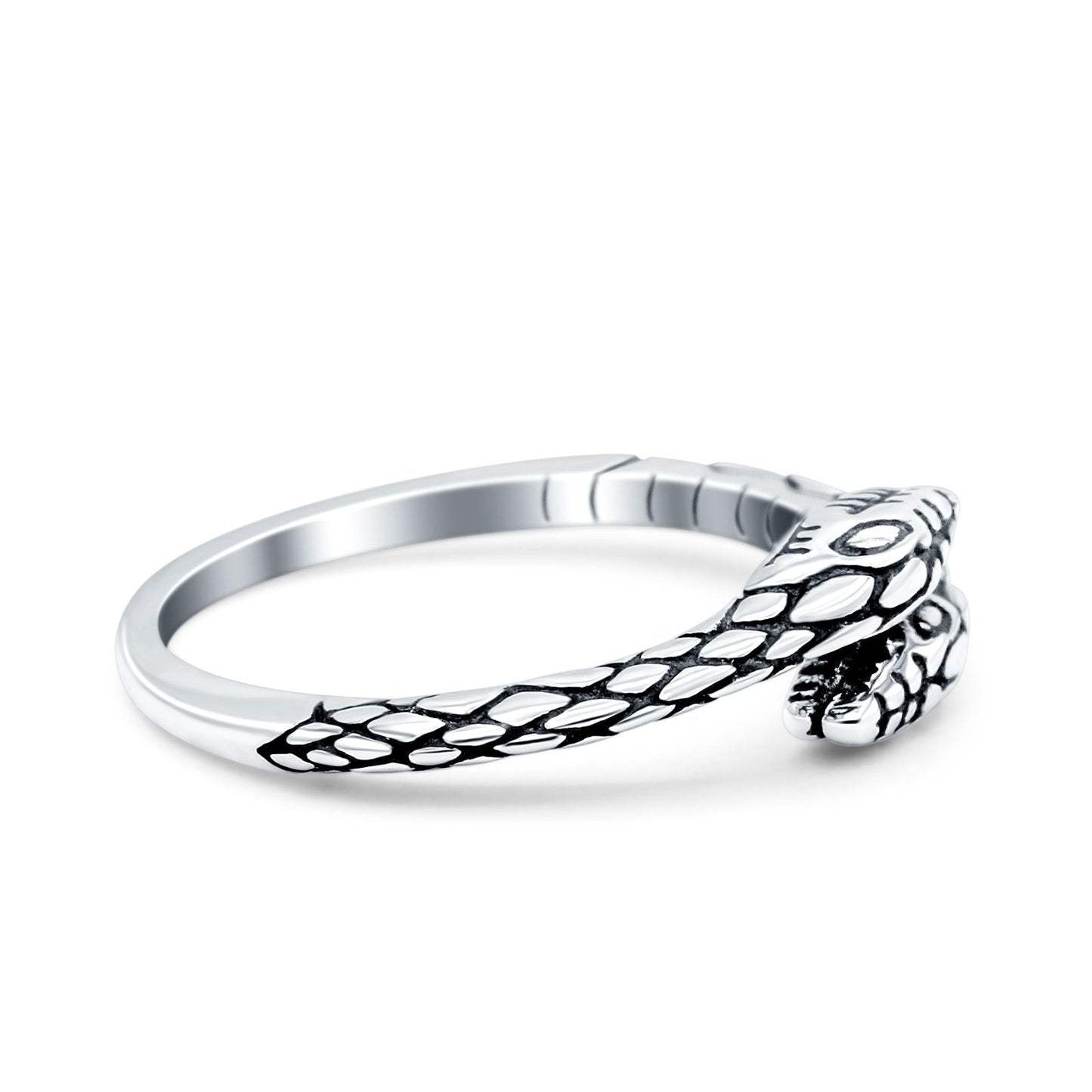 Snakes Band Oxidized Ring (5.5mm)