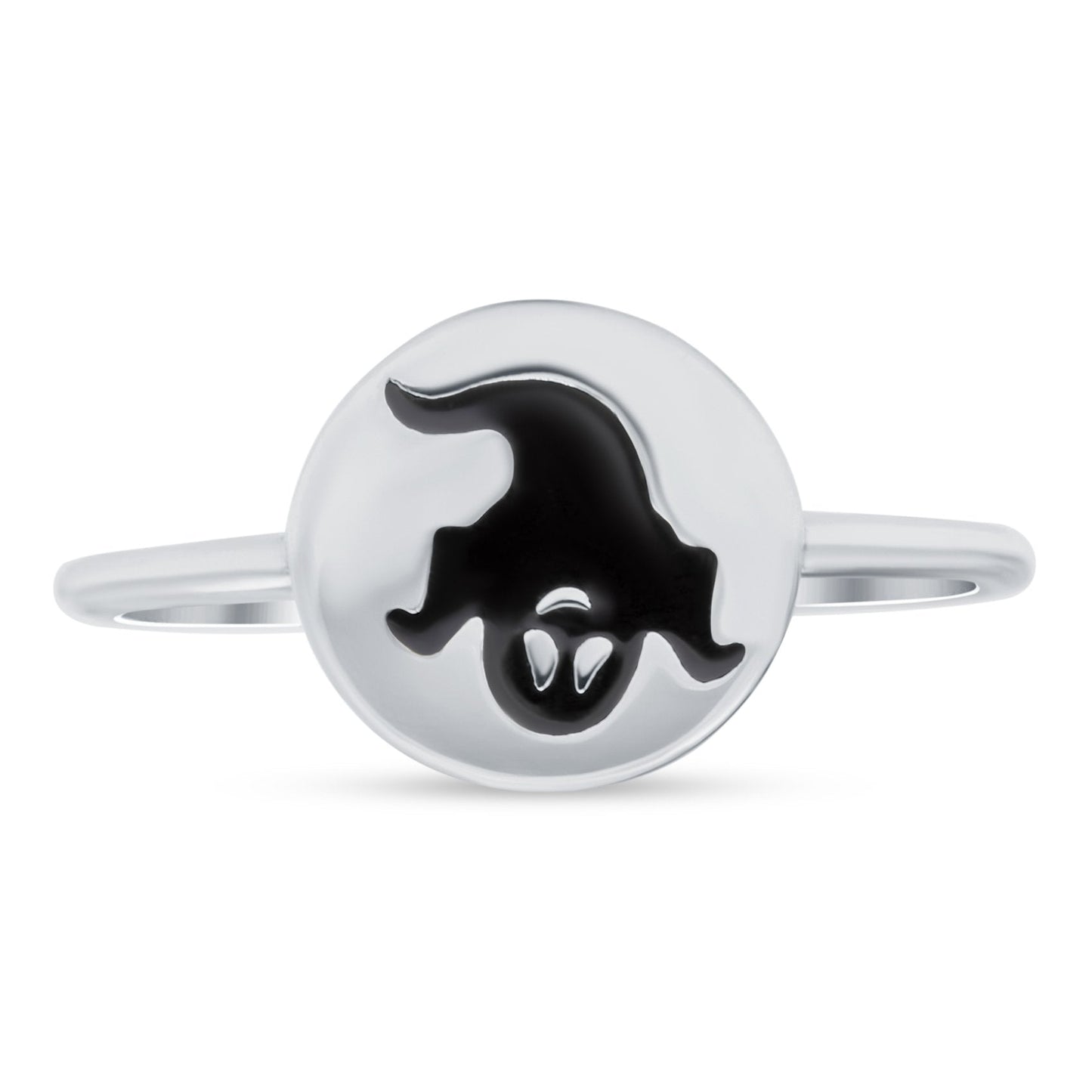 Ghost Oxidized Band Thumb Ring (10mm)