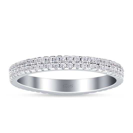 Full Eternity Ring Stackable Cubic Zirconia