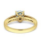 Round Vintage Style Gold Ring