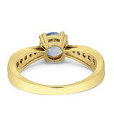 Round Tapered Vintage Style Ring