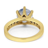 Round Vintage Style Gold Ring