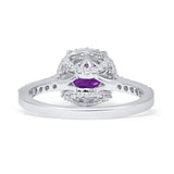 Round Halo Diamond Ring