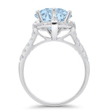 Round Halo Diamond Ring