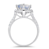 Round Halo Diamond Ring