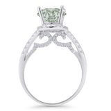 Round Halo Diamond Ring