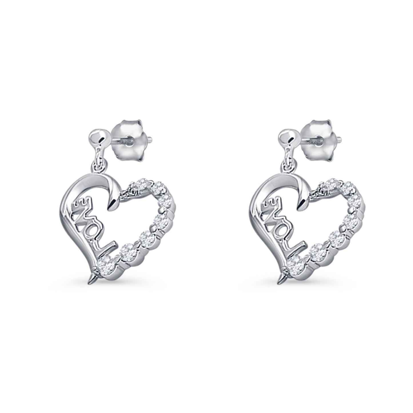 Heart Stud Earring