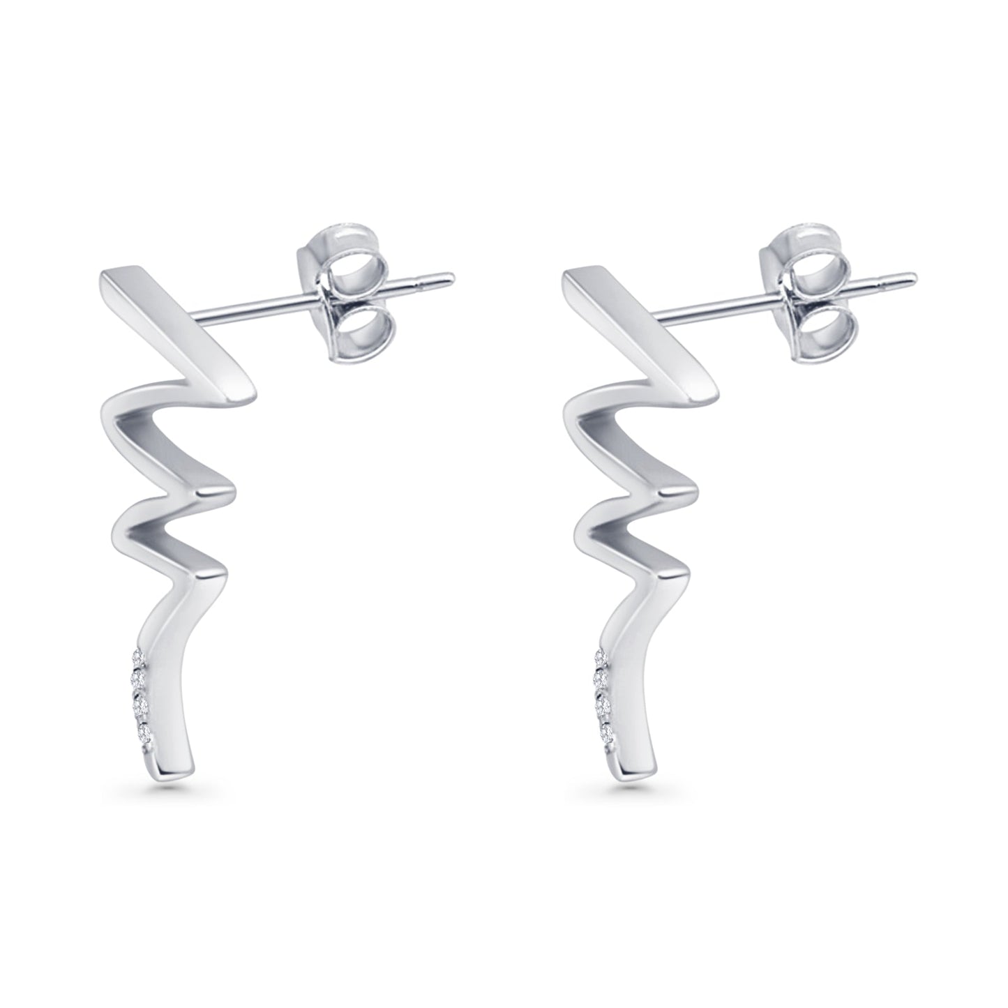 Zigzag Stud Earrings