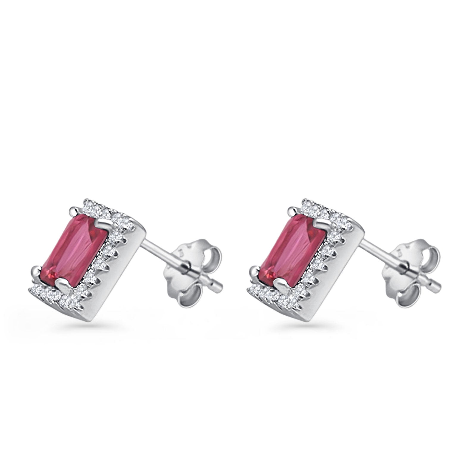 Rectangle Stud Earrings