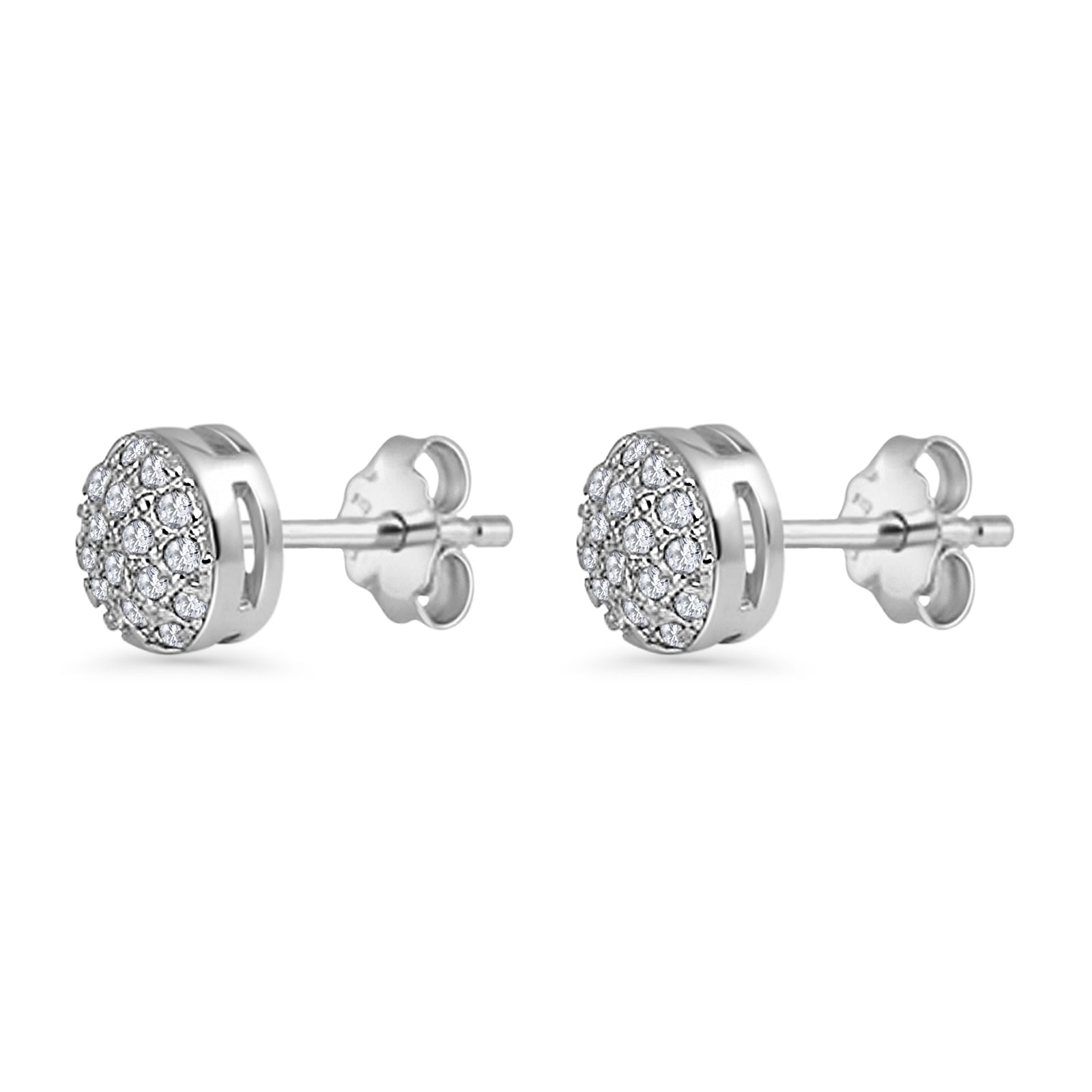 Round Stud Earrings