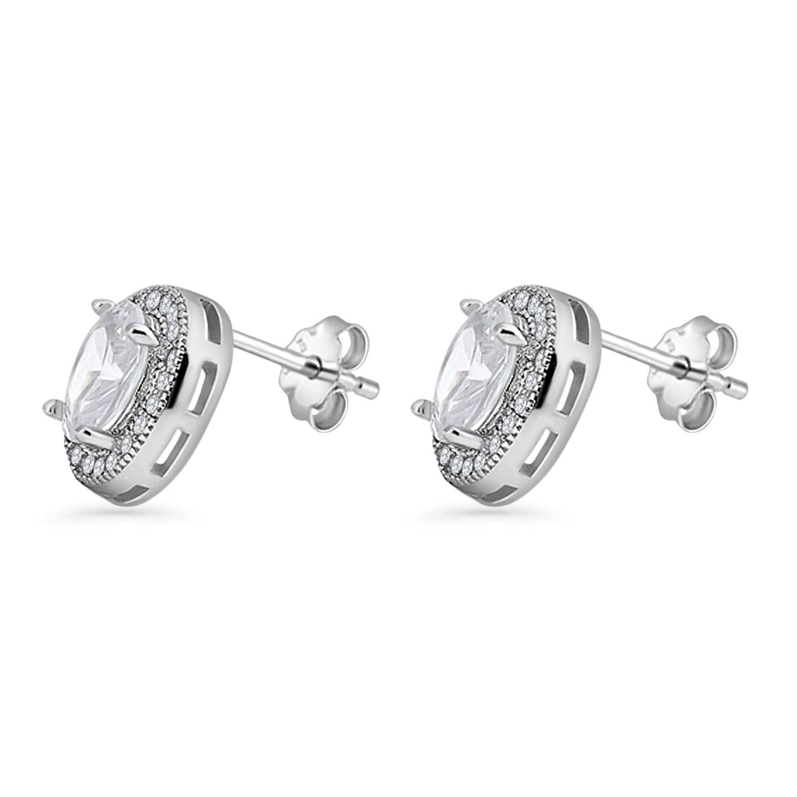 Oval Stud Earring