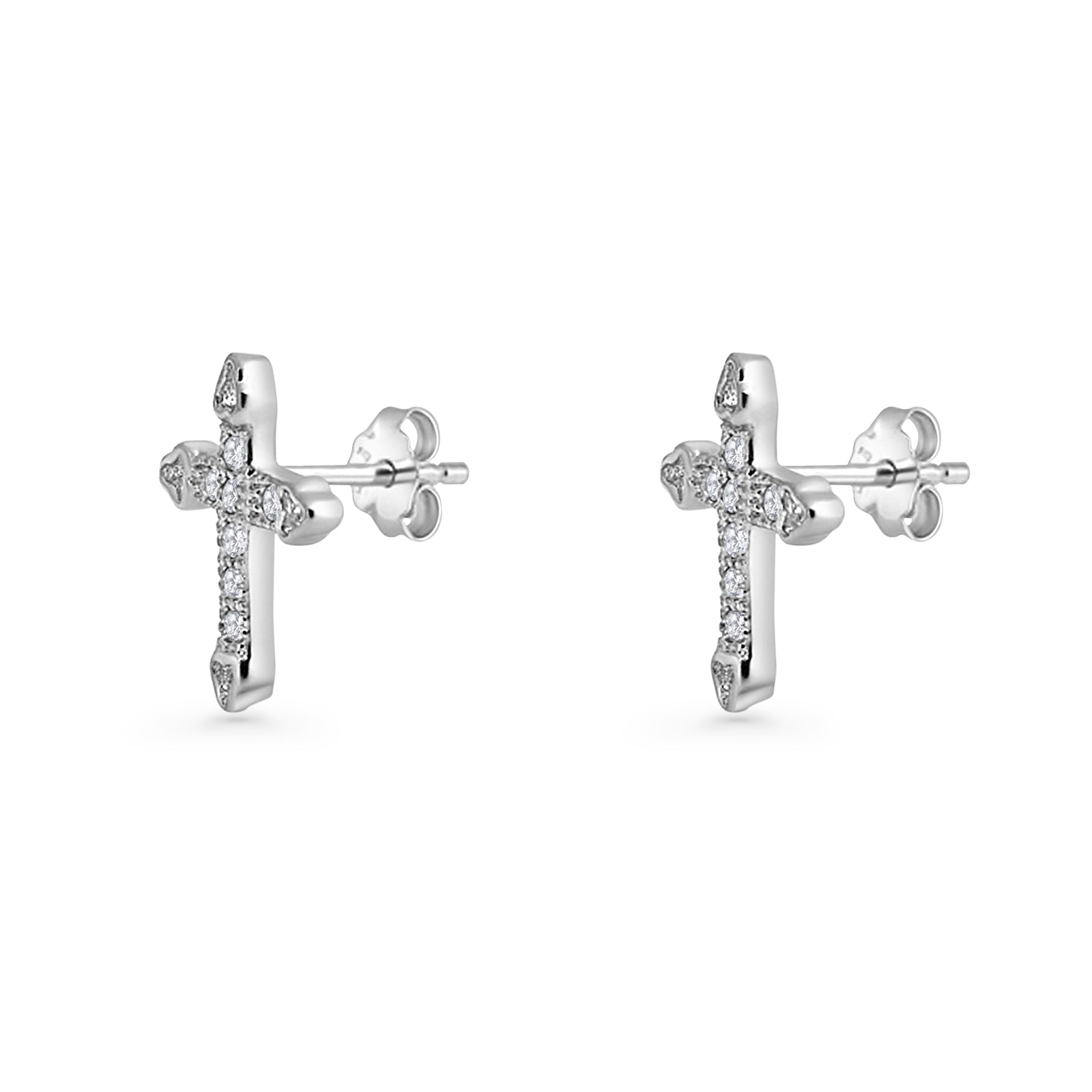 Cross Stud Earrings