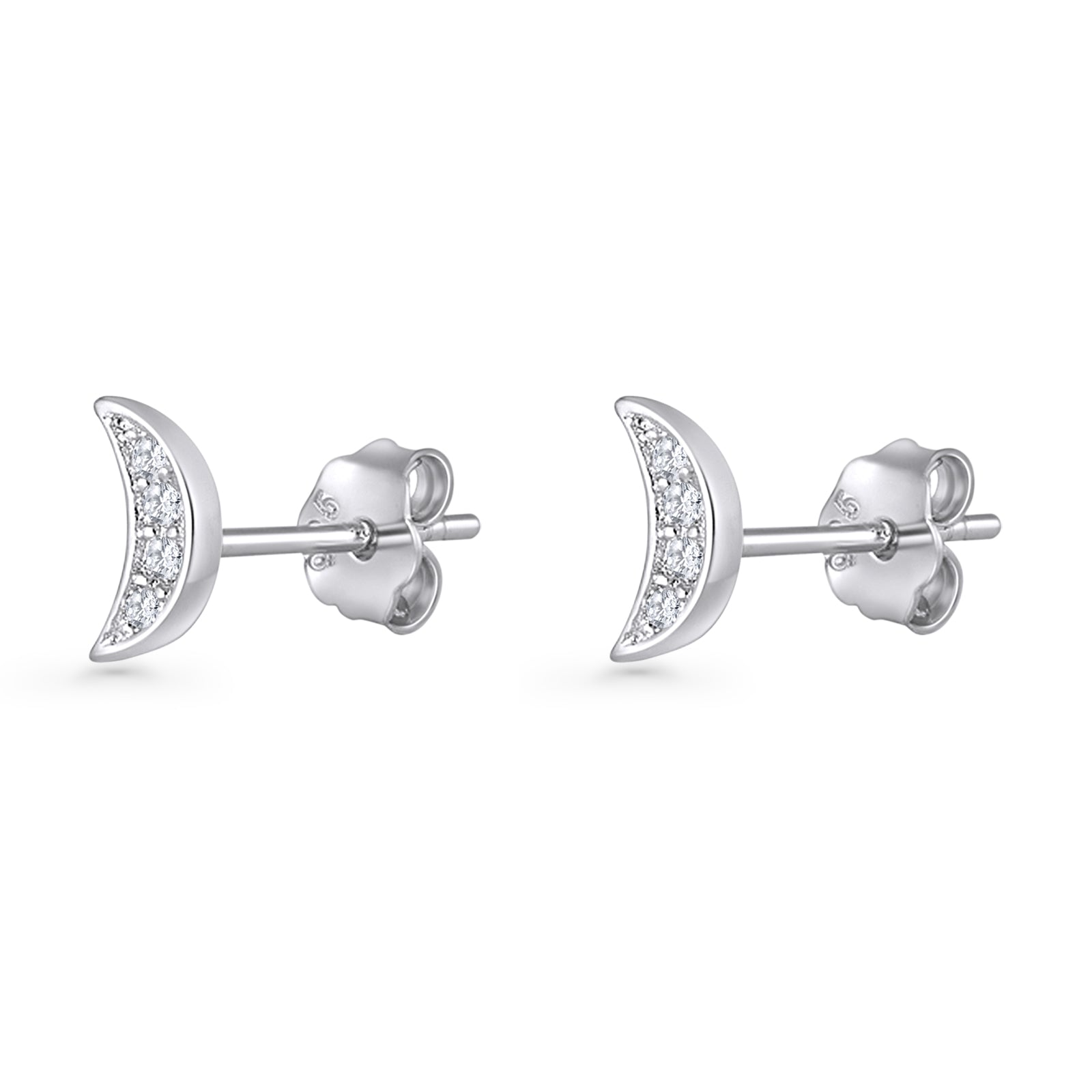 Half Moon Stud Earring