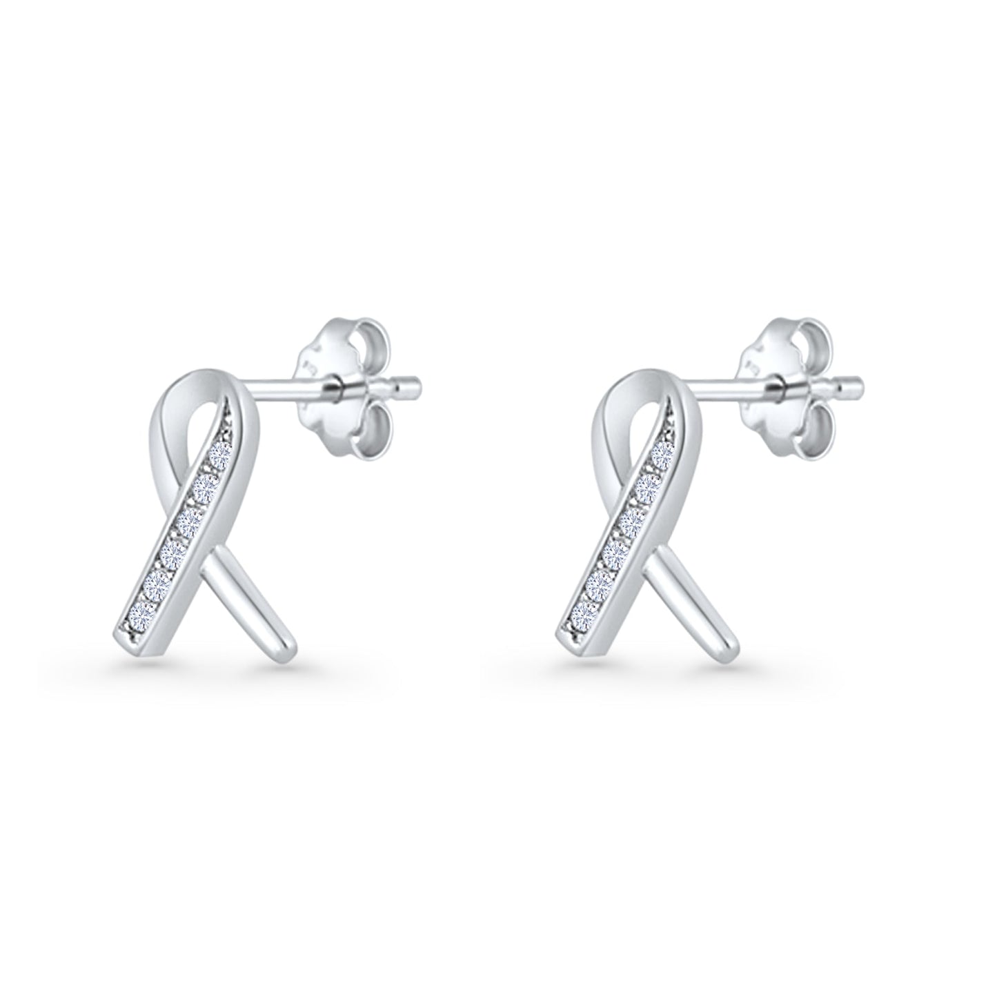 Ribbon Stud Earring