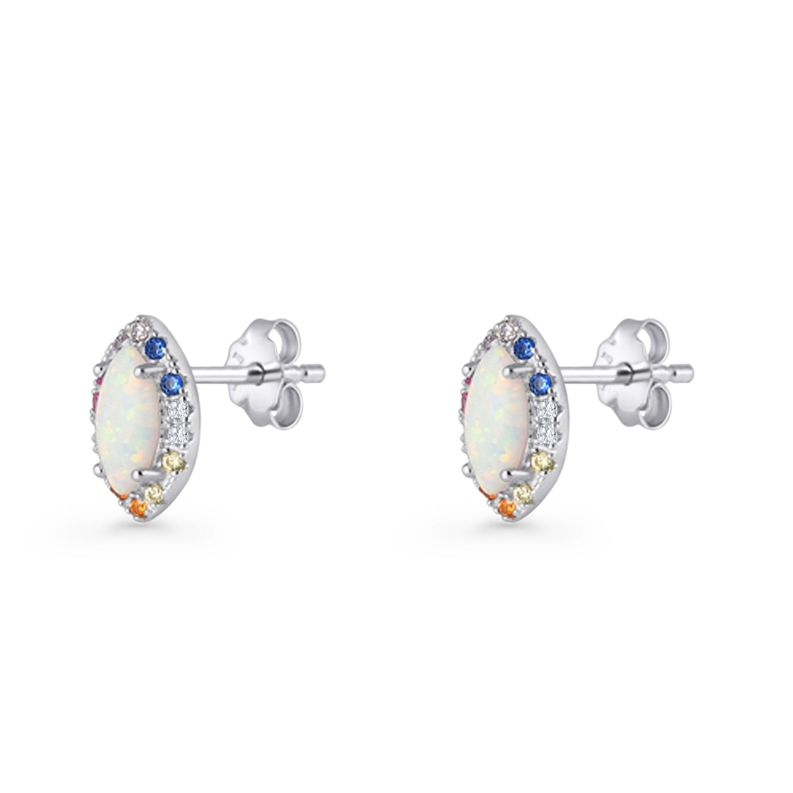 Marquise Solitaire Stud Earrings