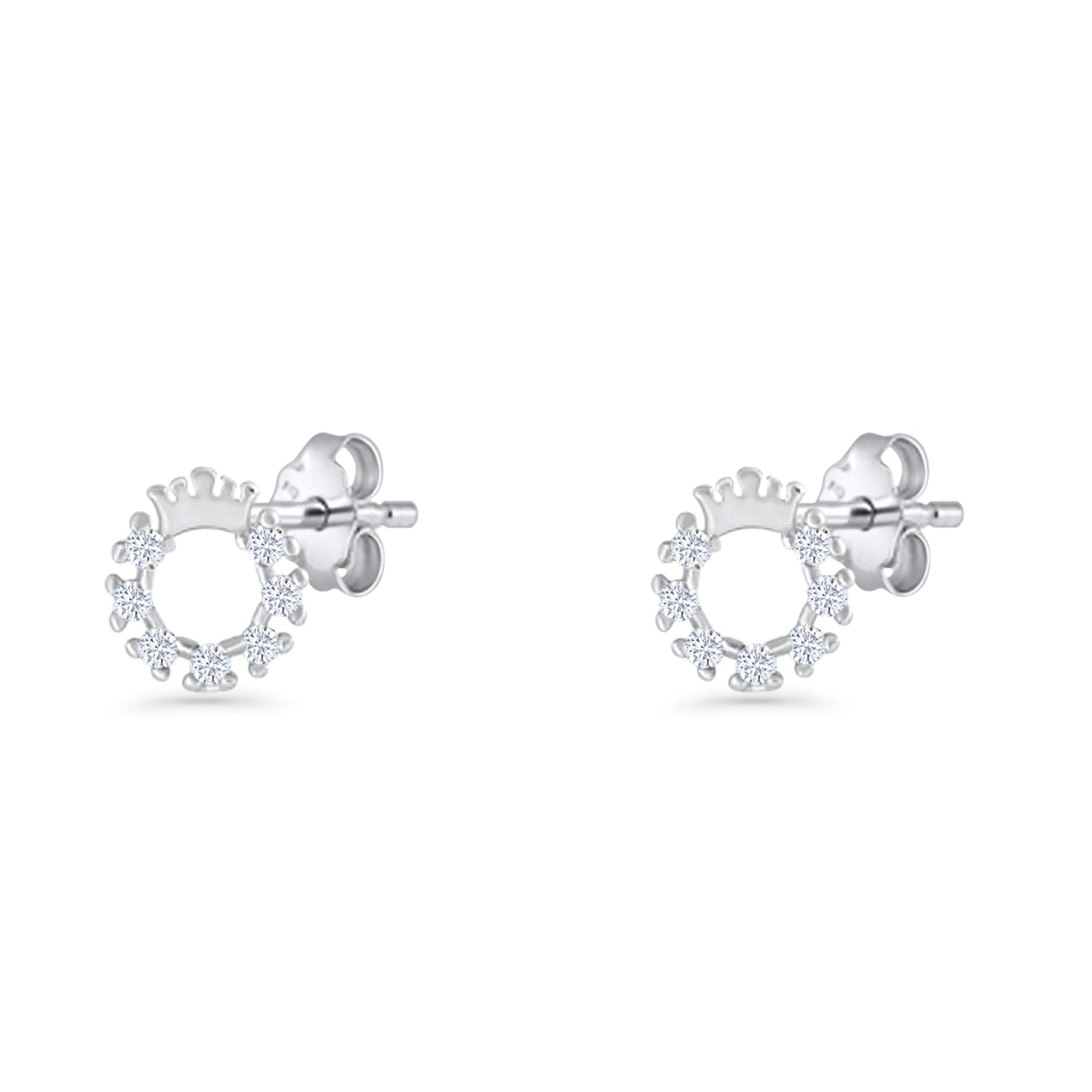 Crown Stud Earrings