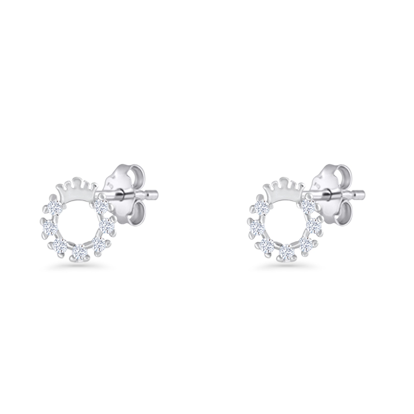 Crown Stud Earrings