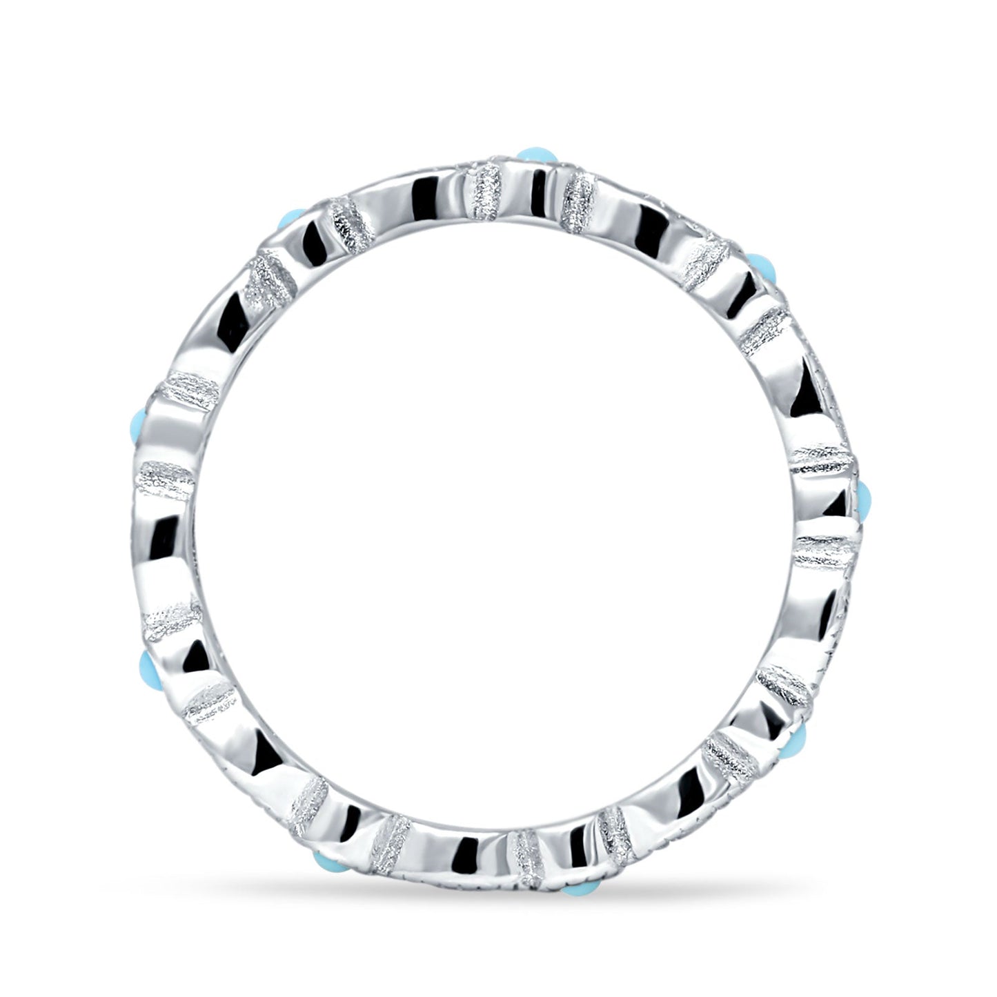 Full Eternity Stackable Band 2.6mm Tarquise Cubic Zirconia