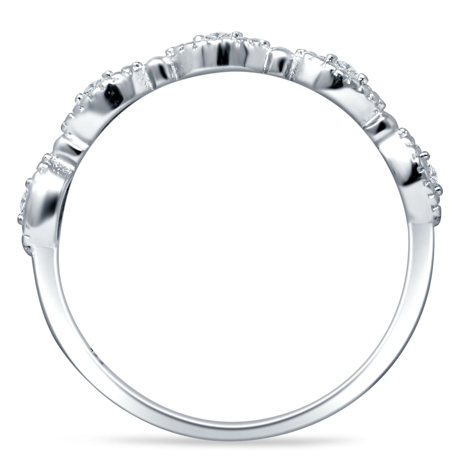 Half Eternity Marquise Bands