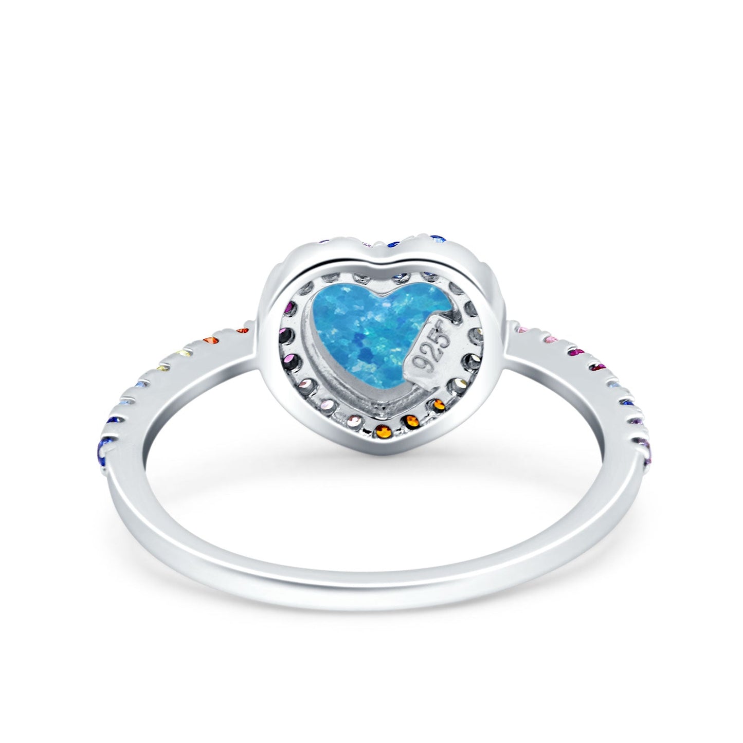 Heart Art Deco Engagement Ring