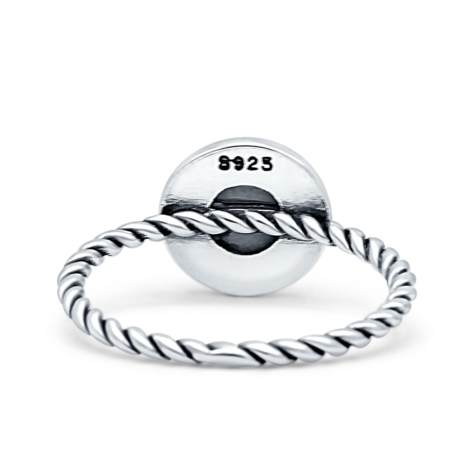 Floral Twisted Rope Ring