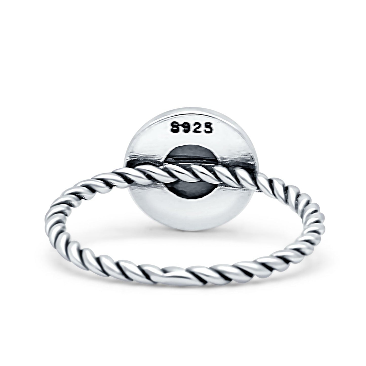 Floral Twisted Rope Ring