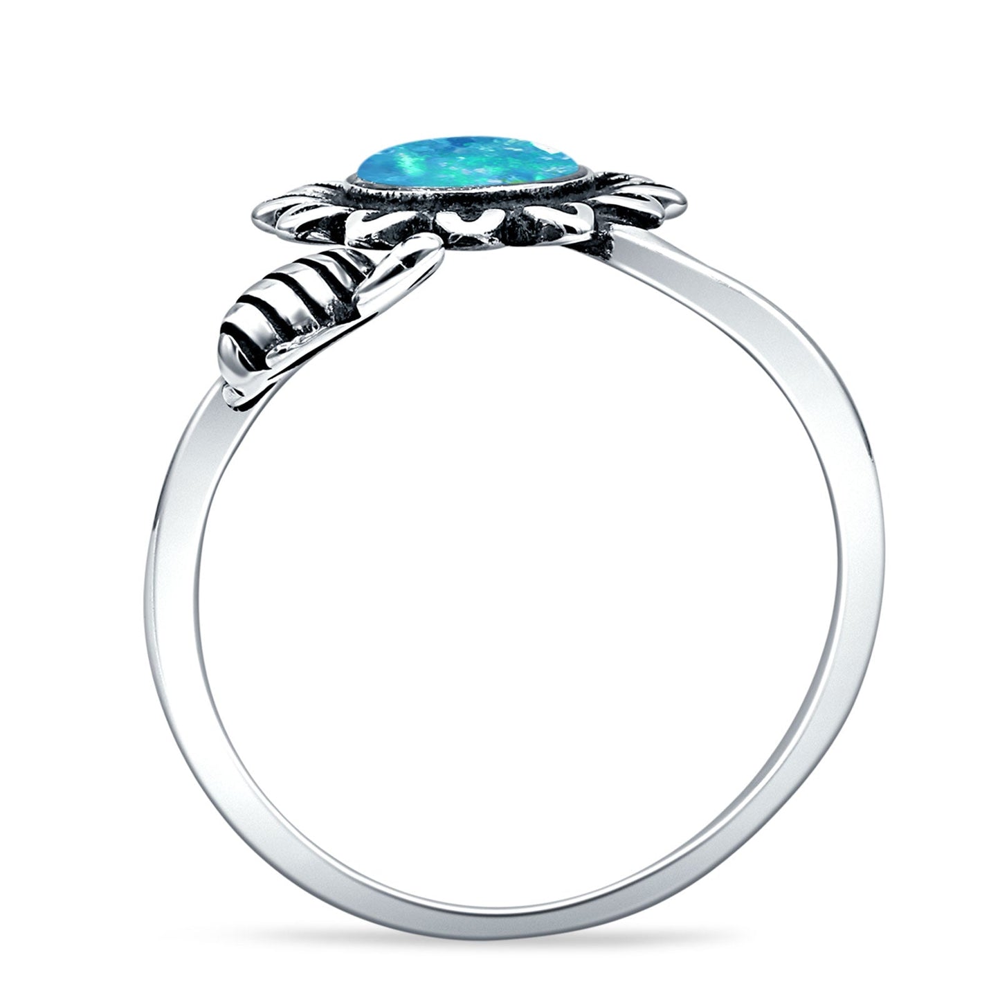 Flower & Bee Ring