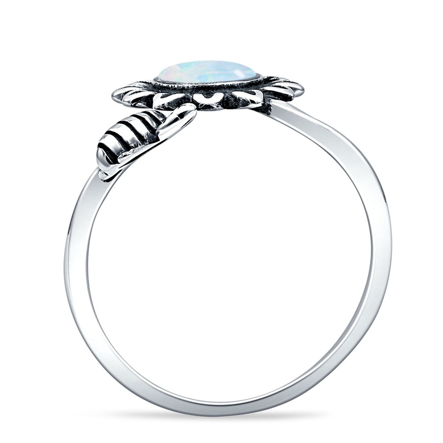Flower & Bee Ring