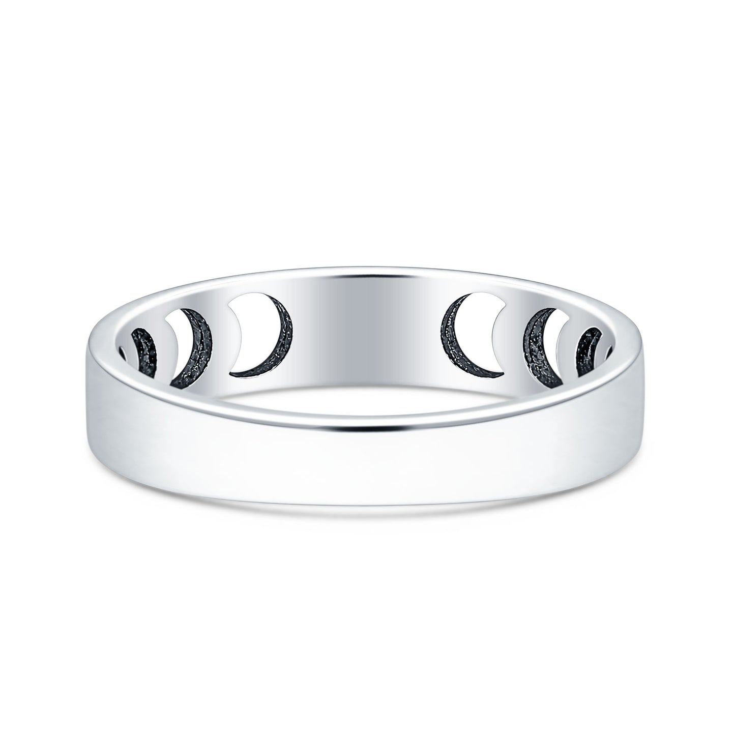 Turquoise Moon Phases Band Ring