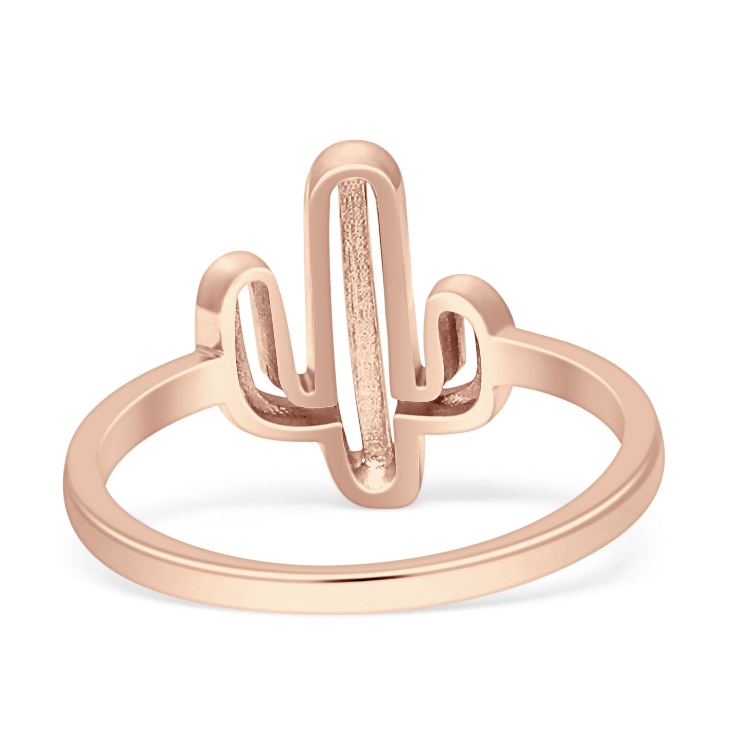 Cactus Rose Tone Plain Ring Band