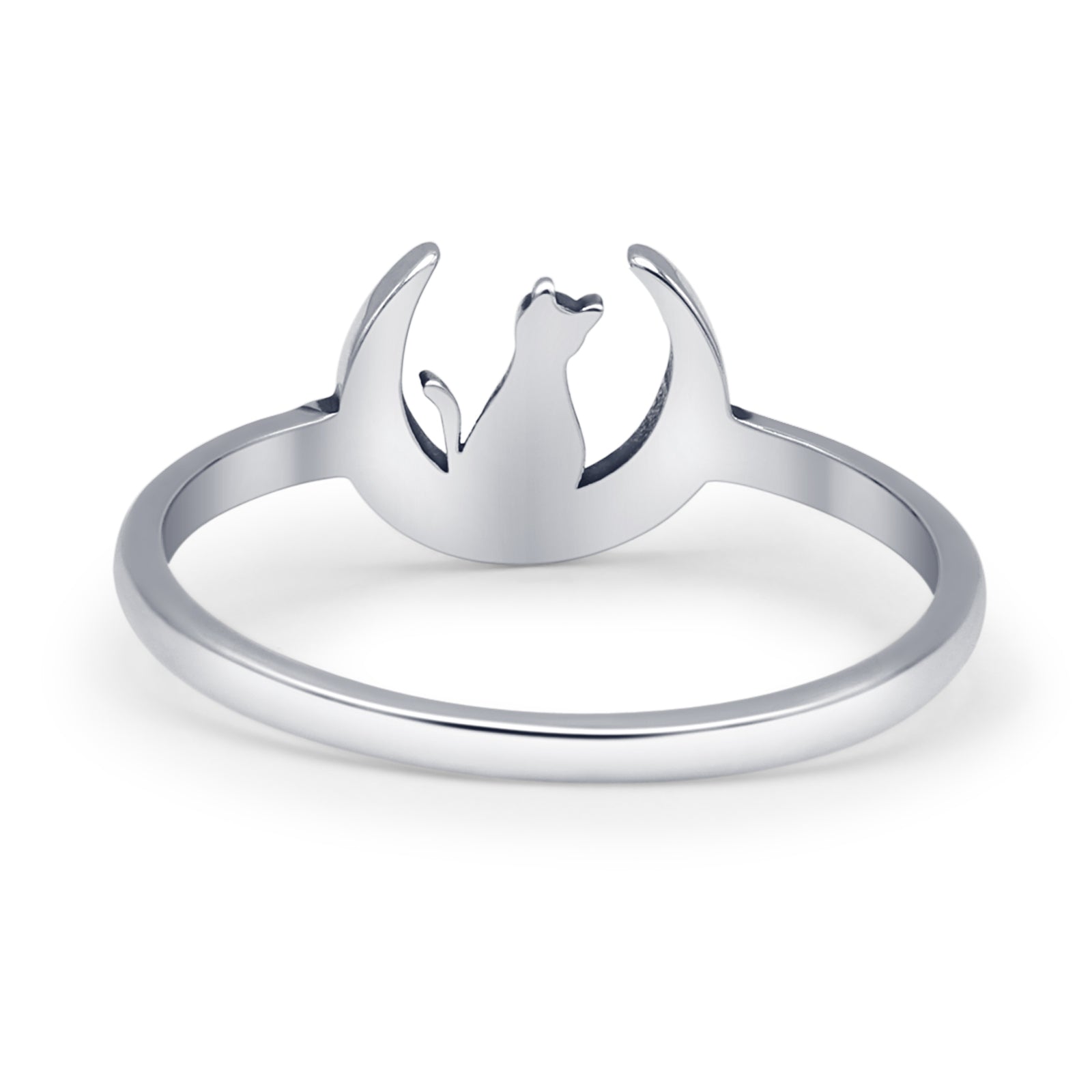 Moon & Cat Ring