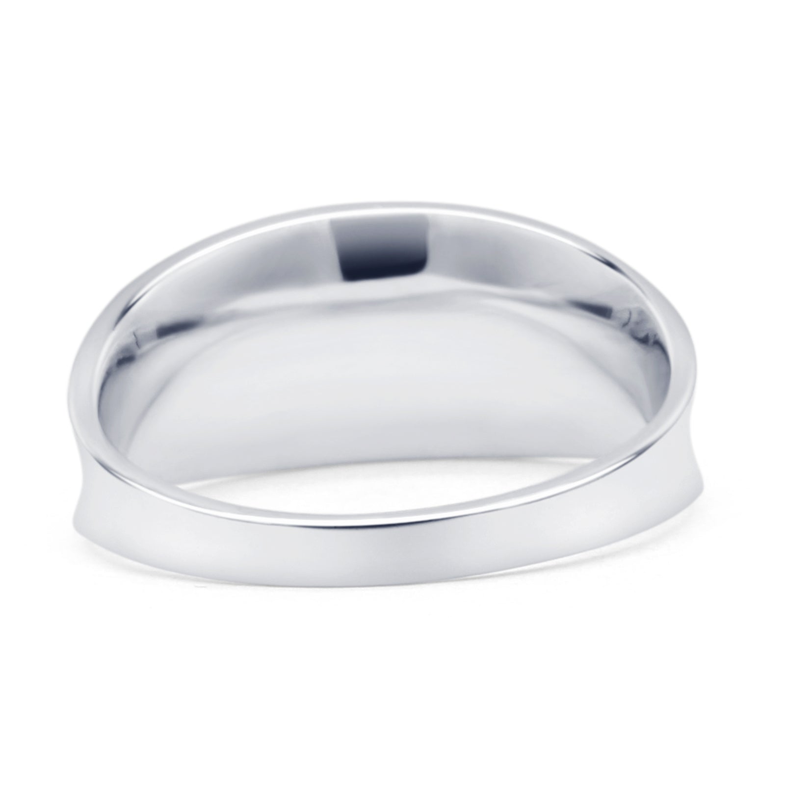 Concave Wedding Band