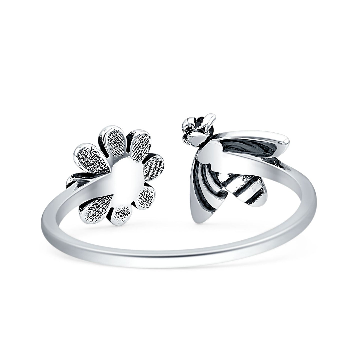 Bee Flower Open Ring