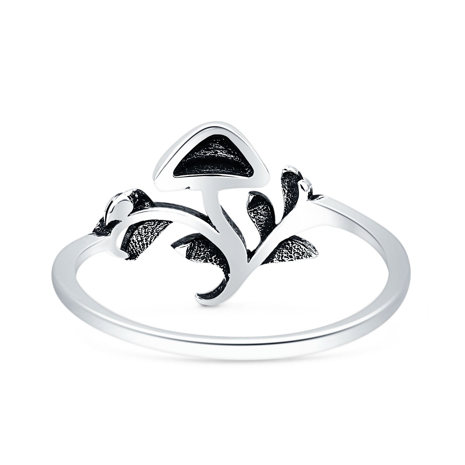 Mushroom Leaf Ring 