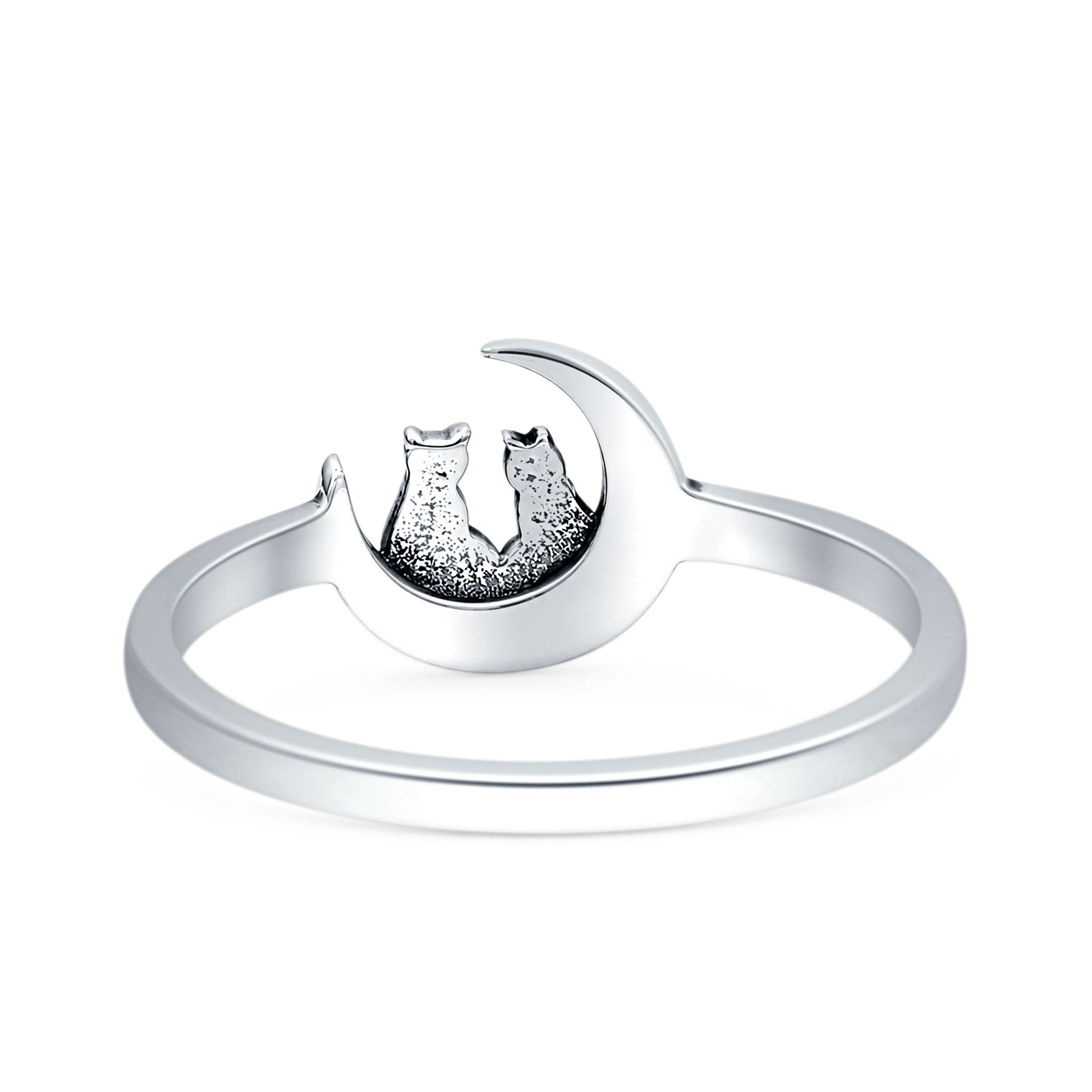 Cat Moon Ring