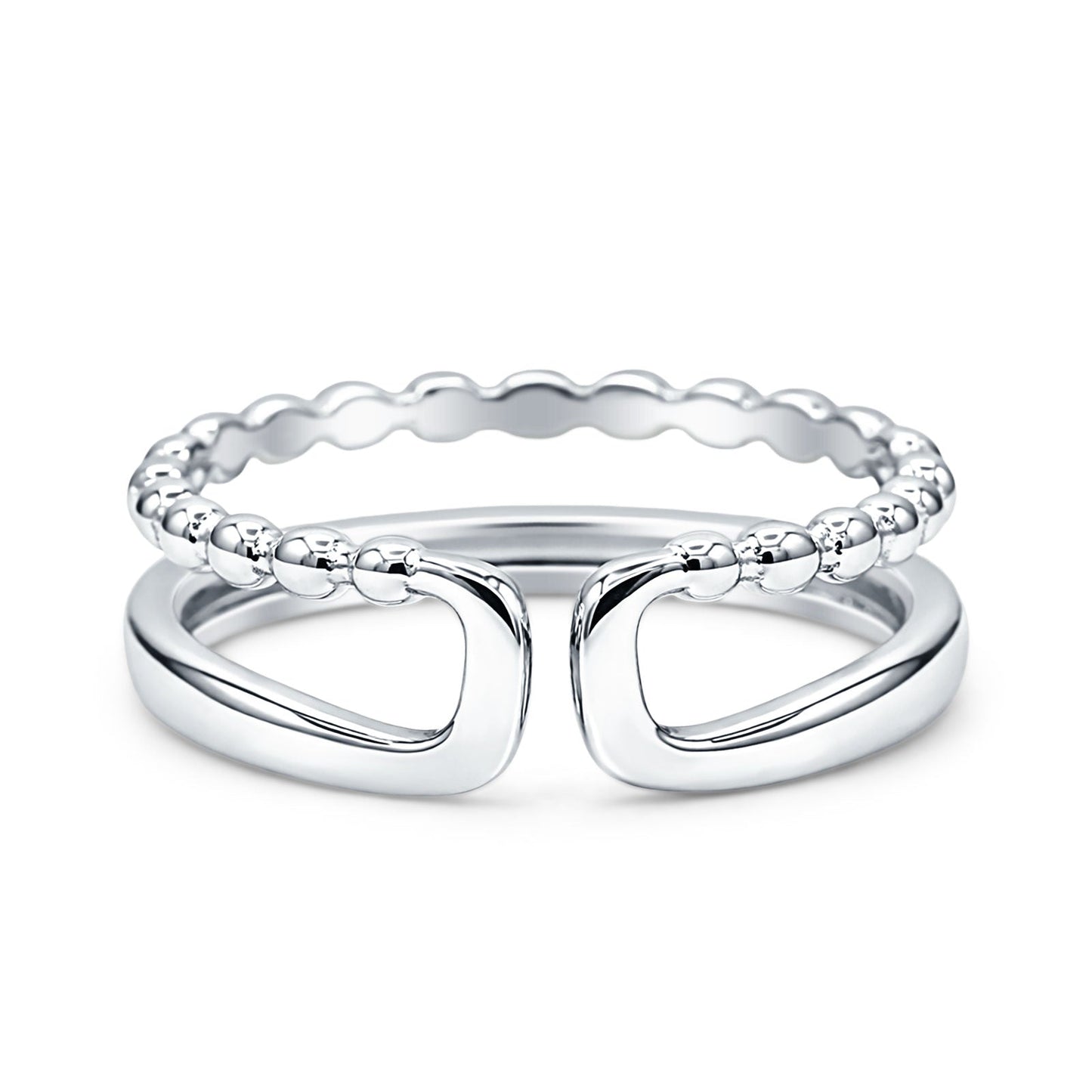 Double Beaded Band Ring