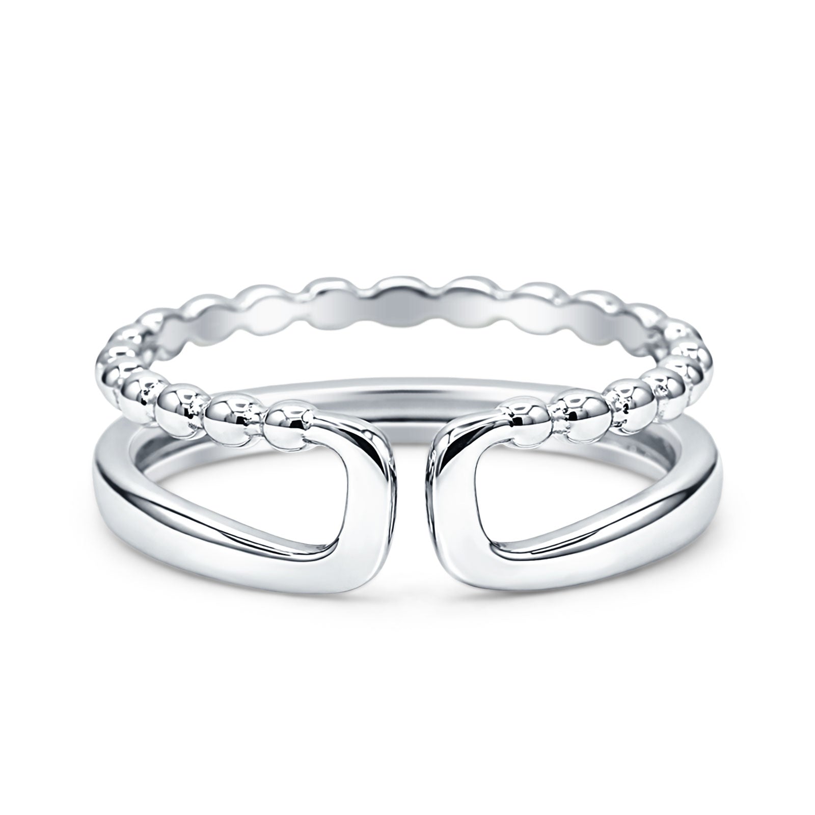 Double Beaded Band Ring