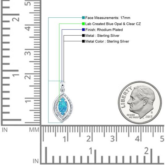 CZ Marquise Pendant