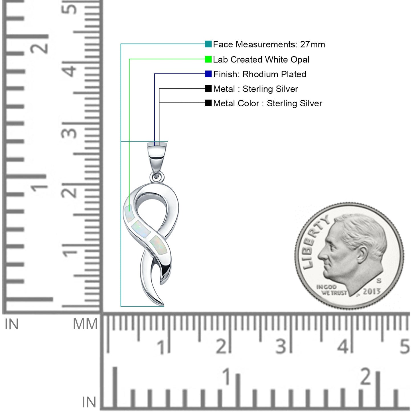 Criss Cross Loop Twist Pendant