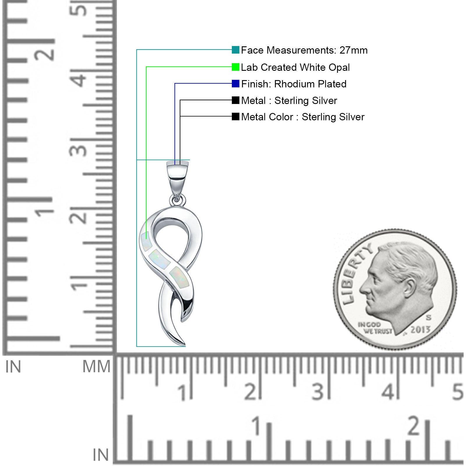 Criss Cross Loop Twist Pendant
