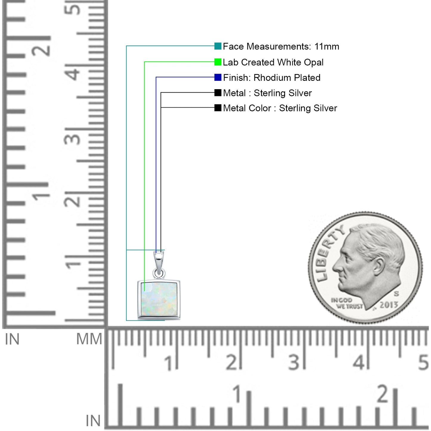 Princess Cut Pendant