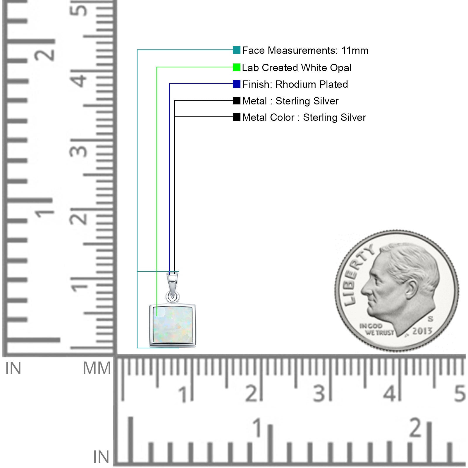 Princess Cut Pendant