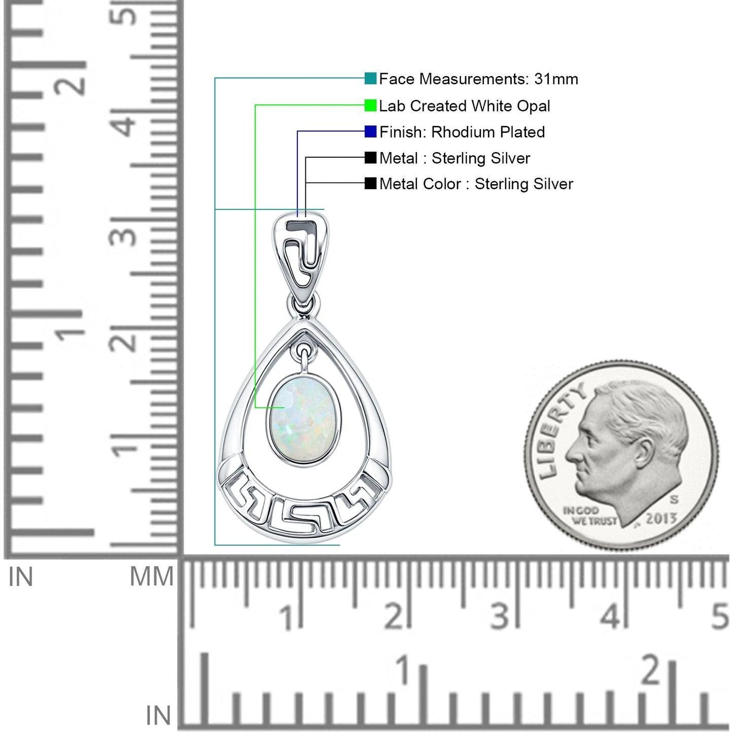 Dangle Pear Pendant