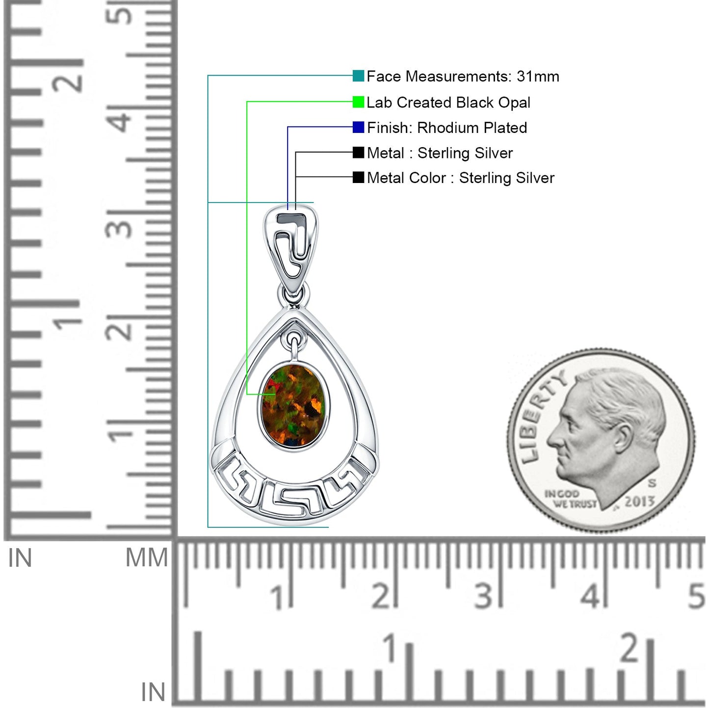 Dangle Pear Pendant